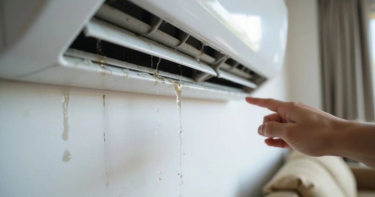Aircond unit leaking water - common problem in Malaysian homes